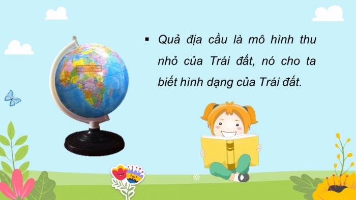 Giáo án điện tử bài 27: Quả địa cầu- Mô hình thu nhỏ của trái đất