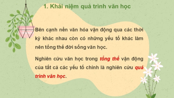 Giáo án điện tử Ngữ văn 12 bài: Quá trình văn học và phong cách văn học