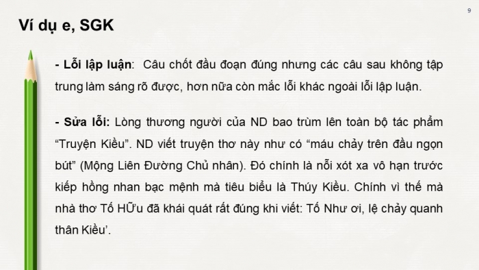 Giáo án điện tử Ngữ văn 12 bài: Thực hành chữa lỗi lập luận trong văn nghị luận