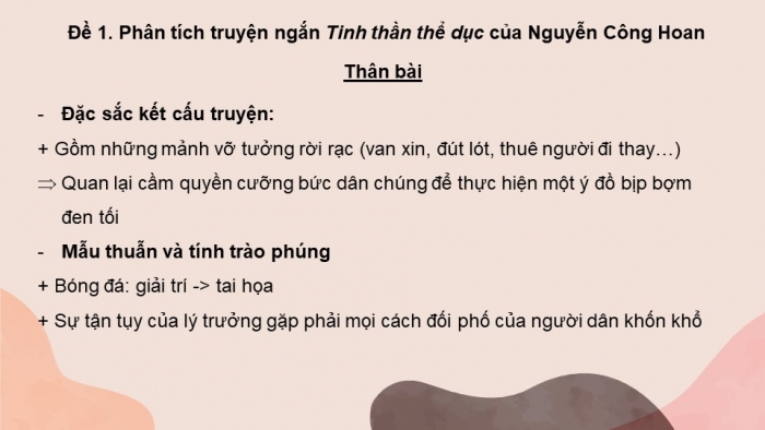 Giáo án điện tử Ngữ văn 12 bài: Nghị luận về một tác phẩm, một đoạn trích văn xuôi