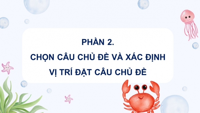 Giáo án điện tử Tiếng Việt 4 kết nối Bài 1 Viết: Tìm hiểu đoạn văn và câu chủ đề