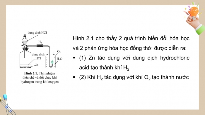 Giáo án điện tử KHTN 8 cánh diều Bài 2: Phản ứng hoá học và năng lượng của phản ứng hoá học