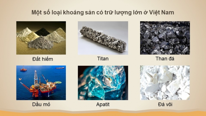 Giáo án điện tử Địa lí 8 cánh diều Bài 4: Khoáng sản Việt Nam
