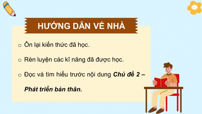 Giáo án điện tử HĐTN 8 cánh diều Chủ đề 1 - HĐGDTCĐ: Đánh giá cuối chủ đề