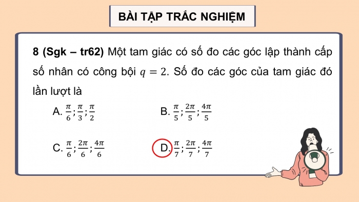 Giáo án điện tử Toán 11 chân trời: Bài tập cuối chương 2