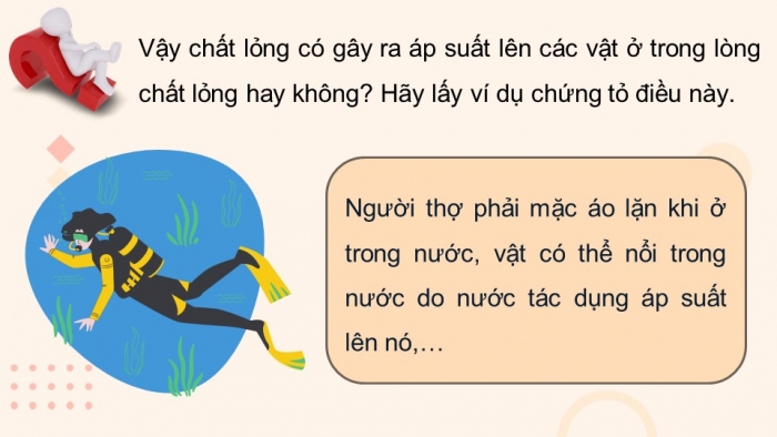 Giáo án điện tử KHTN 8 cánh diều Bài 17: Áp suất chất lỏng và chất khí