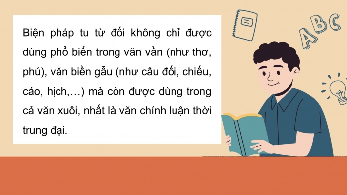 Giáo án điện tử Ngữ văn 11 cánh diều Bài 2 TH tiếng Việt: Biện pháp tu từ đối