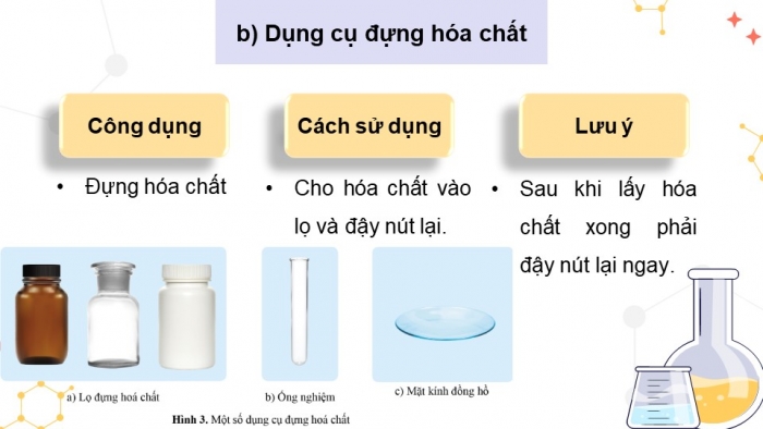 Giáo án điện tử KHTN 8 cánh diều Bài mở đầu: Làm quen với bộ dụng cụ, thiết bị thực hành môn Khoa học tự nhiên 8