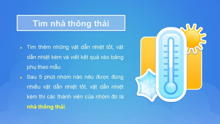 Giáo án điện tử Khoa học 4 kết nối Bài 13: Vật dẫn nhiệt tốt, vật dẫn nhiệt kém