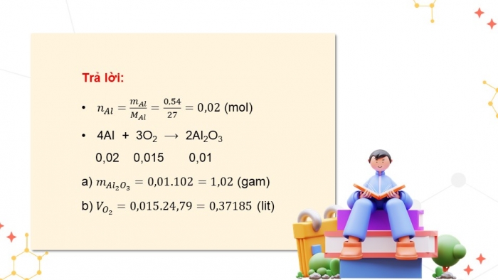 Giáo án điện tử KHTN 8 cánh diều Bài 5: Tính theo phương trình hoá học