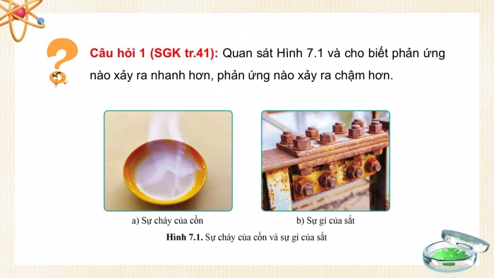 Giáo án điện tử KHTN 8 cánh diều Bài 7: Tốc độ phản ứng và chất xúc tác