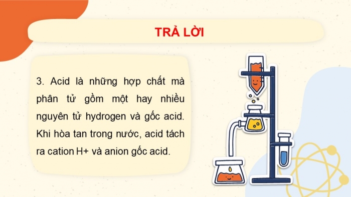 Giáo án điện tử KHTN 8 kết nối Bài 8: Acid