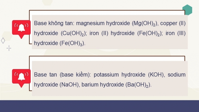 Giáo án điện tử KHTN 8 kết nối Bài 9: Base. Thang pH