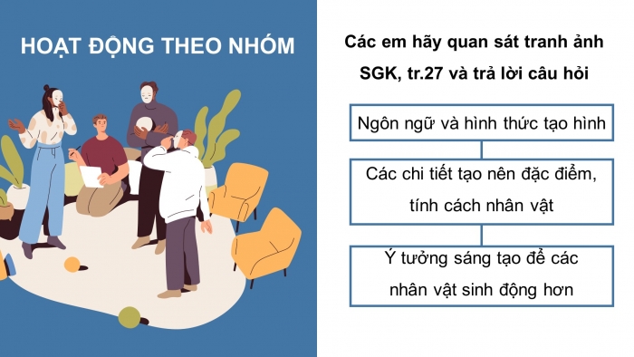 Giáo án điện tử Mĩ thuật 8 chân trời (bản 2) Bài 6: Tạo hình nhân vật minh họa truyện cổ tích