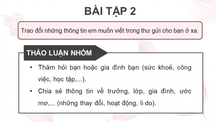 Giáo án điện tử Tiếng Việt 4 kết nối Bài 31 Viết Tìm hiểu cách viết thư