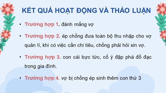 Giáo án điện tử Công dân 8 cánh diều Bài 6: Phòng, chống bạo lực gia đình