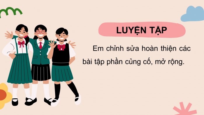 Giáo án điện tử tiết: Củng cố, mở rộng trang 103