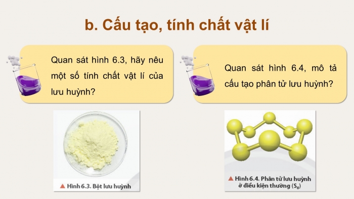 Giáo án điện tử Hoá học 11 chân trời Bài 6: Sulfur và Sulfur dioxide