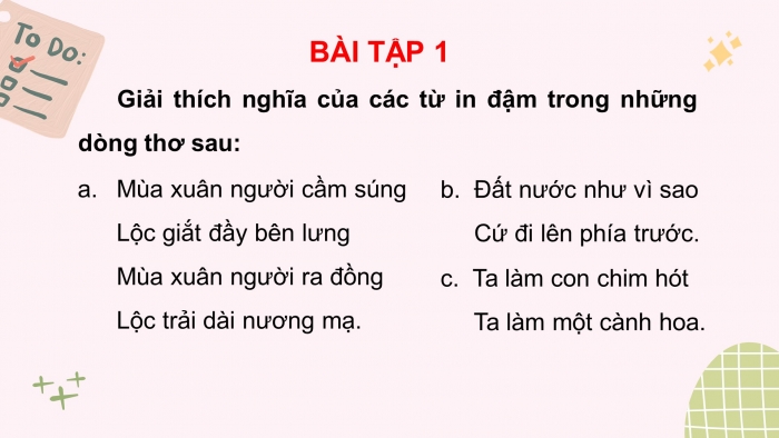 Giáo án điện tử tiết : Thực hành tiếng việt - Ngữ cảnh và nghĩa của từ trong ngữ cảnh, biện pháp tu từ