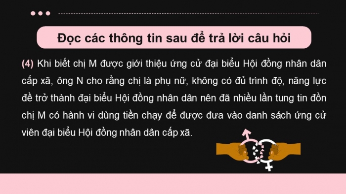 Giáo án điện tử Kinh tế pháp luật 11 kết nối Bài 10: Bình đẳng trong các lĩnh vực