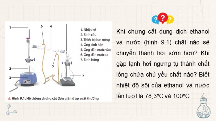 Giáo án điện tử Hoá học 11 chân trời Bài 9: Phương pháp tách và tinh chế hợp chất hữu cơ