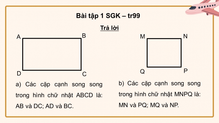 Giáo án điện tử Toán 4 kết nối Bài 29: Hai đường thẳng song song