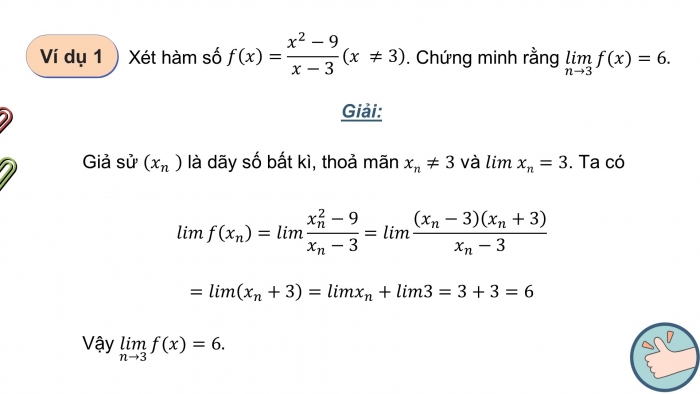 Giáo án điện tử Toán 11 cánh diều Chương 3 Bài 2: Giới hạn của hàm số