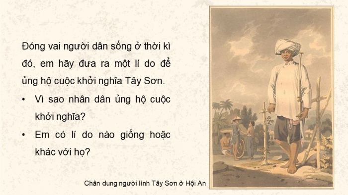 Giáo án điện tử Lịch sử 11 kết nối Bài 8: Một số cuộc khởi nghĩa và chiến tranh giải phóng trong lịch sử Việt Nam (từ TK III TCN đến cuối TK XIX) (Phần 3)