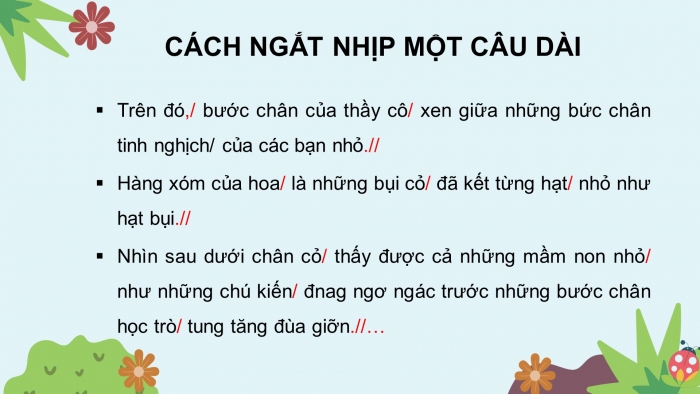 Giáo án điện tử bài 4: Hoa cỏ sân trường