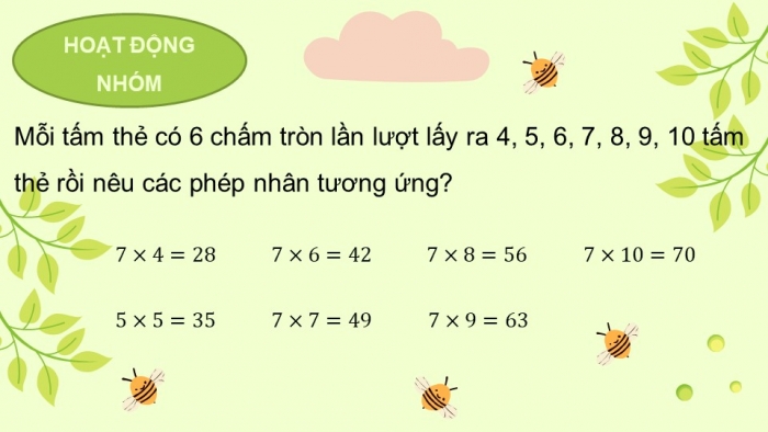 Giáo án điện tử bài 10: Bảng nhân 7