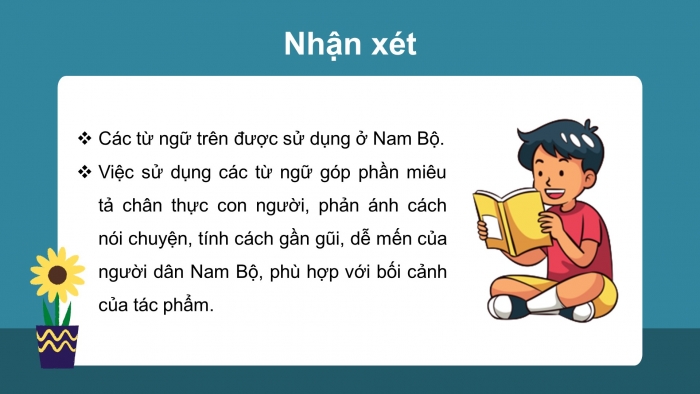 Giáo án điện tử ngữ văn 7 cánh diều tiết: Từ địa phương