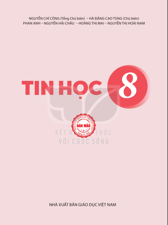 Tải PDF shs Tin học 8 Kết nối tri thức