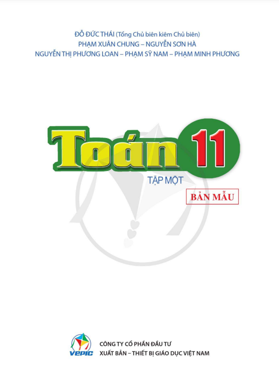 Tải PDF shs Toán 11 tập 1 Cánh diều