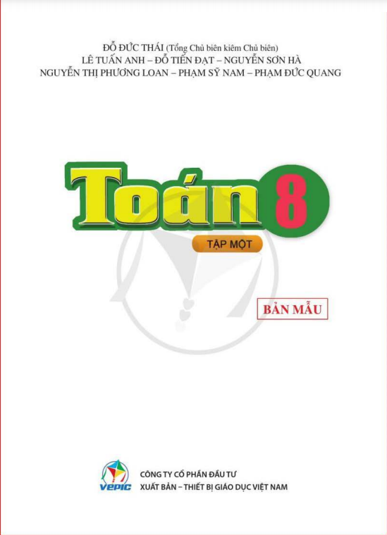 Tải PDF shs Toán 8 tập 1 Cánh diều