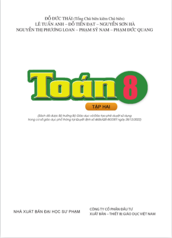 Tải PDF shs Toán 8 tập 2 Cánh diều