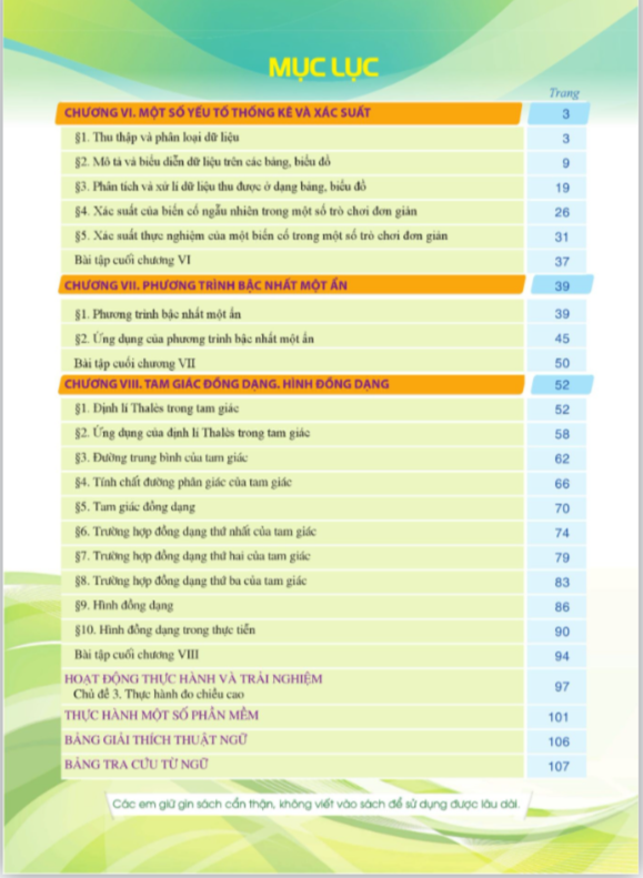 Tải PDF shs Toán 8 tập 2 Cánh diều