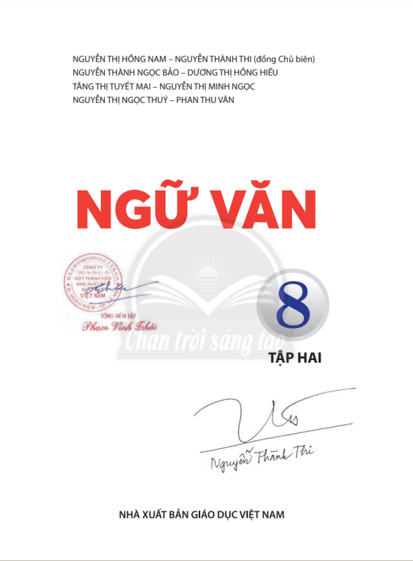 Tải PDF shs Ngữ văn 8 tập 2 Chân trời sáng tạo