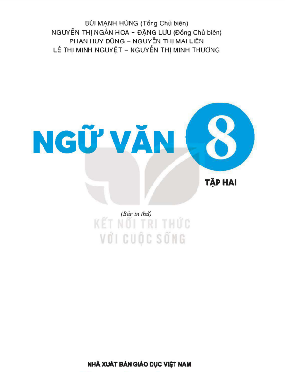 Tải PDF shs Ngữ văn 8 tập 2 Kết nối tri thức